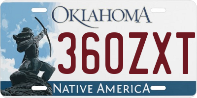 OK license plate 360ZXT