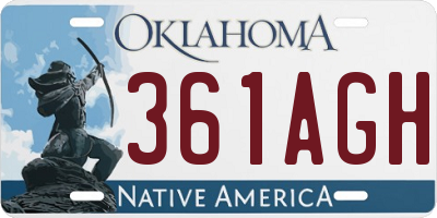 OK license plate 361AGH
