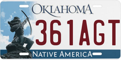 OK license plate 361AGT