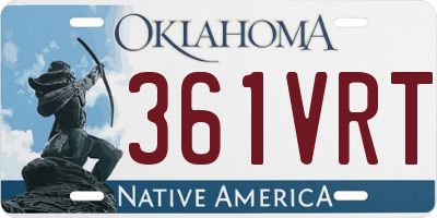 OK license plate 361VRT
