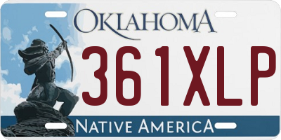 OK license plate 361XLP