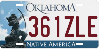 OK license plate 361ZLE