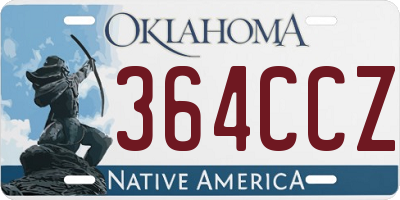 OK license plate 364CCZ