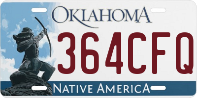 OK license plate 364CFQ