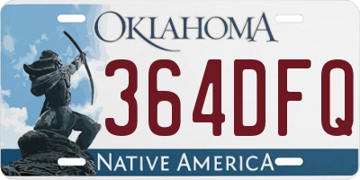 OK license plate 364DFQ