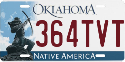 OK license plate 364TVT
