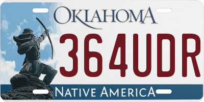OK license plate 364UDR