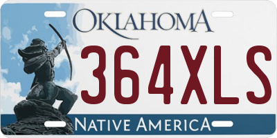 OK license plate 364XLS