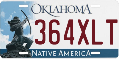 OK license plate 364XLT