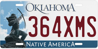 OK license plate 364XMS