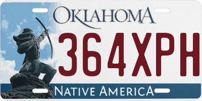 OK license plate 364XPH