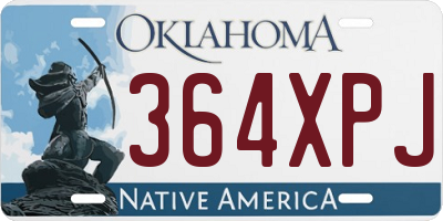 OK license plate 364XPJ