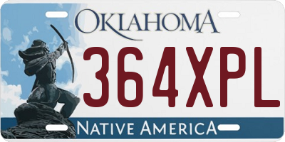 OK license plate 364XPL