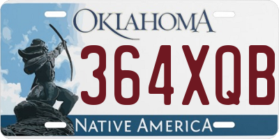 OK license plate 364XQB