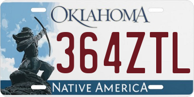 OK license plate 364ZTL