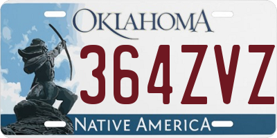 OK license plate 364ZVZ