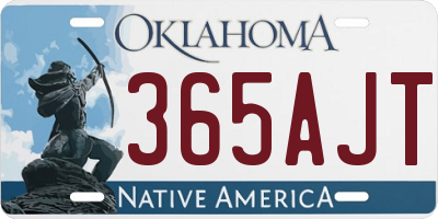 OK license plate 365AJT