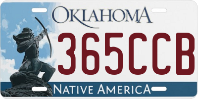 OK license plate 365CCB