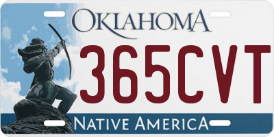 OK license plate 365CVT