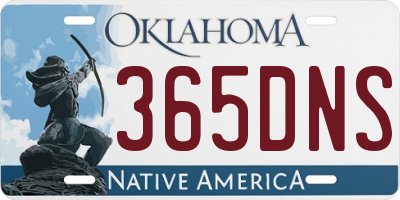 OK license plate 365DNS