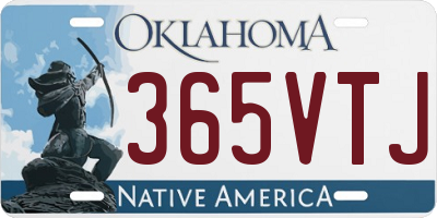OK license plate 365VTJ
