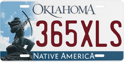 OK license plate 365XLS