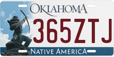 OK license plate 365ZTJ