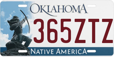 OK license plate 365ZTZ