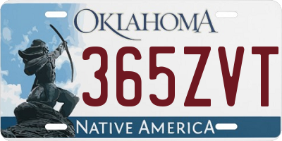 OK license plate 365ZVT