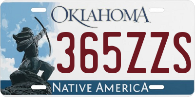 OK license plate 365ZZS