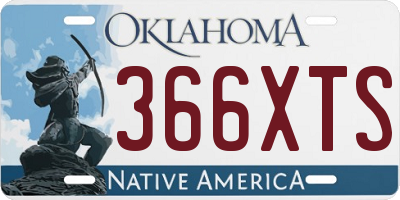 OK license plate 366XTS