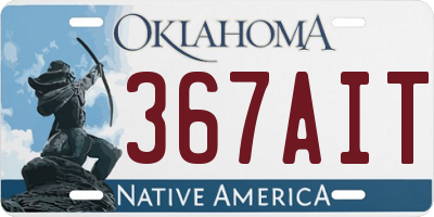 OK license plate 367AIT