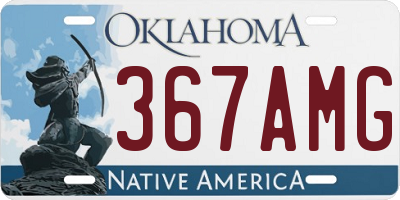 OK license plate 367AMG