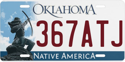 OK license plate 367ATJ