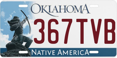 OK license plate 367TVB