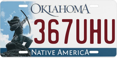 OK license plate 367UHU