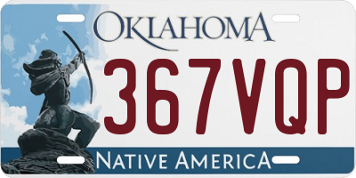 OK license plate 367VQP