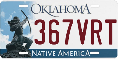 OK license plate 367VRT