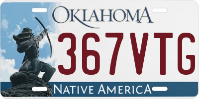 OK license plate 367VTG