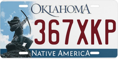 OK license plate 367XKP