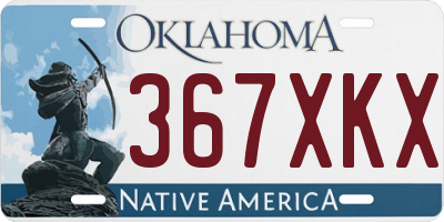OK license plate 367XKX