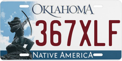 OK license plate 367XLF