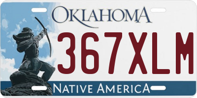 OK license plate 367XLM
