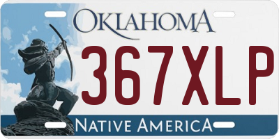 OK license plate 367XLP