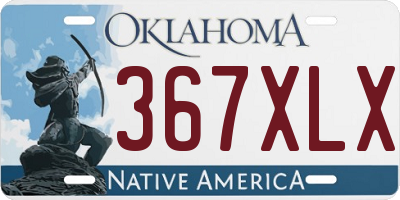 OK license plate 367XLX