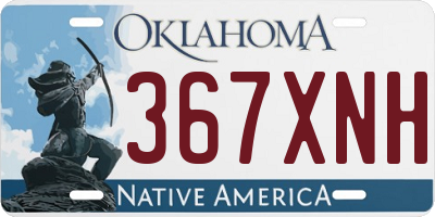 OK license plate 367XNH