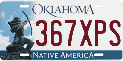 OK license plate 367XPS