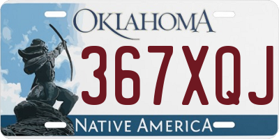 OK license plate 367XQJ