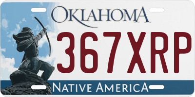 OK license plate 367XRP