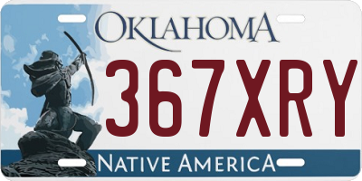 OK license plate 367XRY